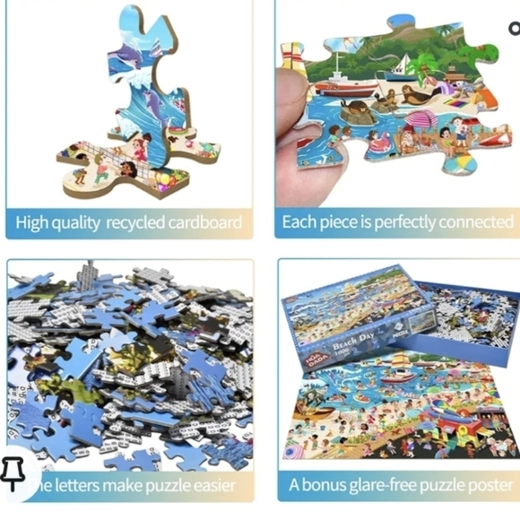 Beach puzzle 1000  pieces - Picture 3 of 4